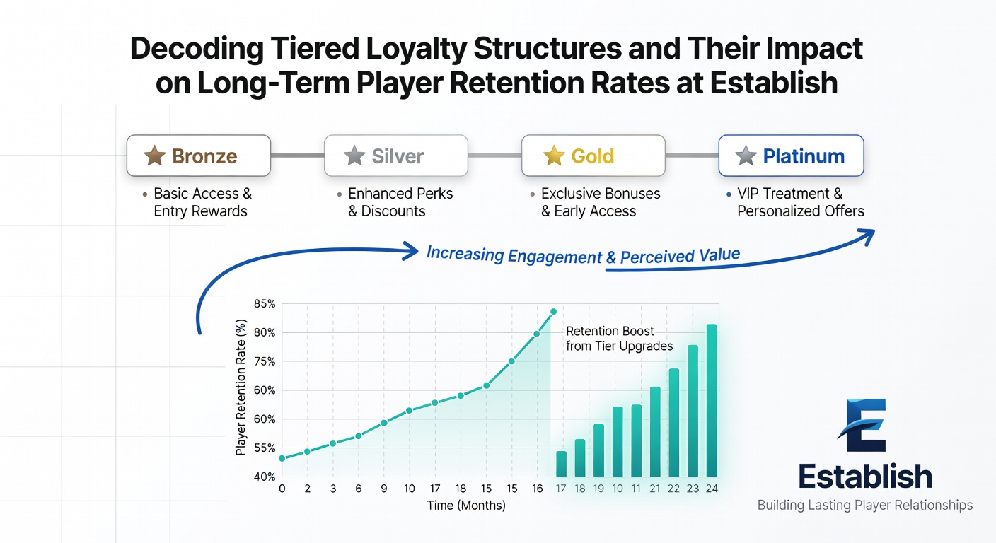 Chart displaying retention rate comparisons across loyalty tiers at UK gambling sites