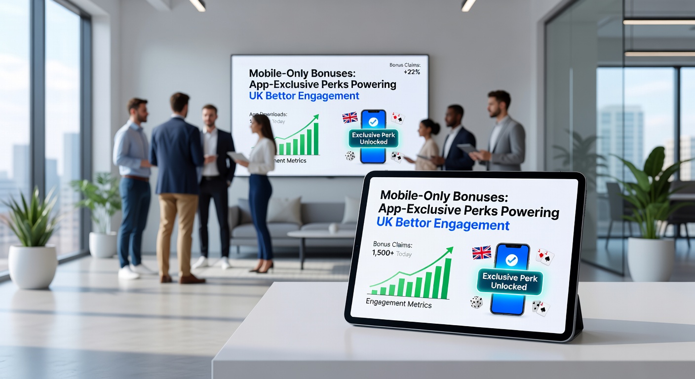 Comparison chart of mobile app engagement metrics versus desktop, showing spikes in bonuses-driven activity across UK bookmakers