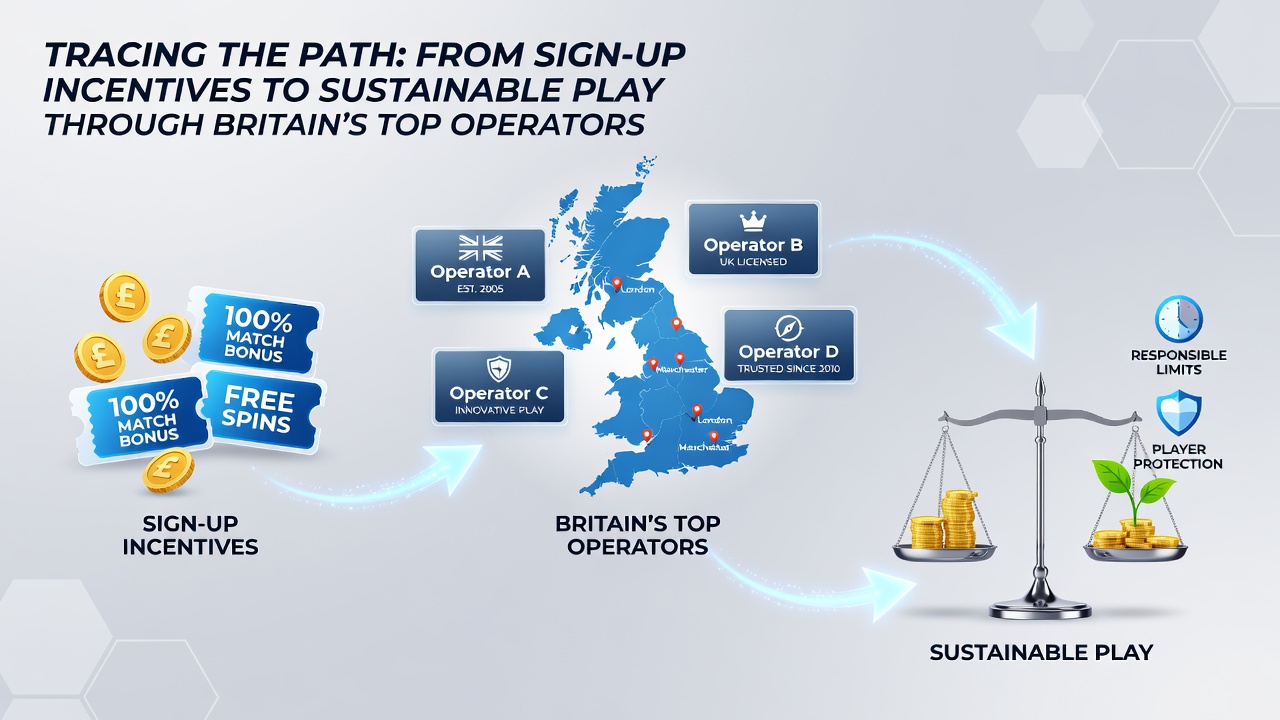 Overview of sign-up incentives transitioning into sustainable betting features at major UK operators